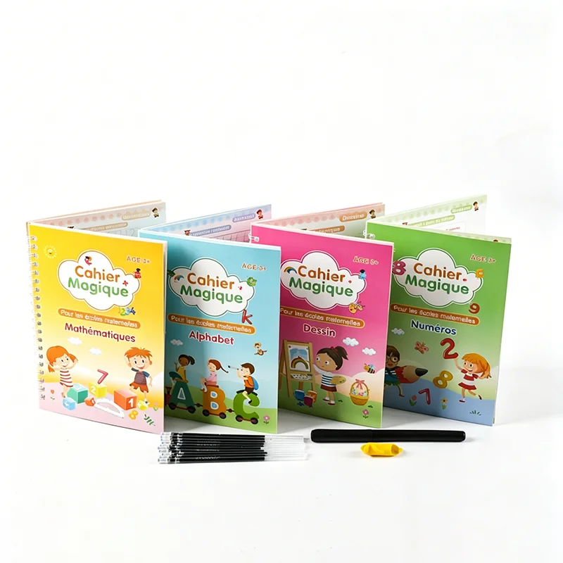 SANK Magic Writing Copybook in English Calligraphy Copy Book Montessori Kids Reusable Handwriting Practice 4 Books/Set Libros
SANK Magic Writing Copybook in English Calligraphy Copy Book Montessori Kids Reusable Handwriting Practice 4 Books/Set Libros