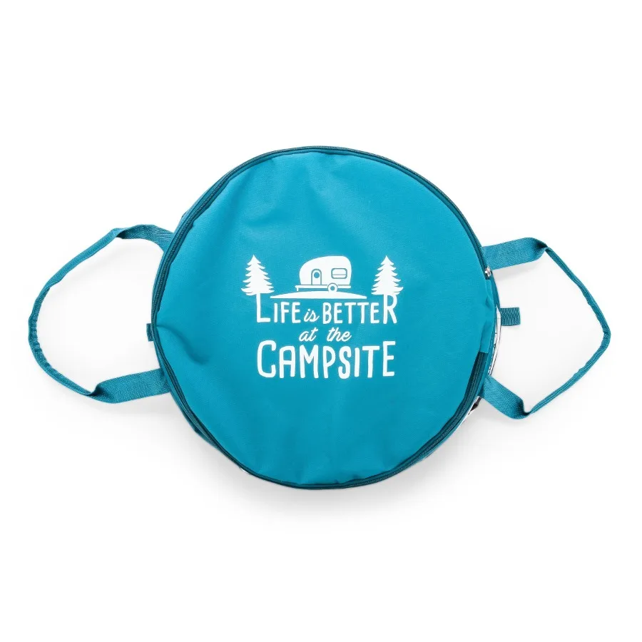 Life Is Better At The Campsite Pop-Up Utility Container for Camping RV Use Holds 30-Gallon Trash Bags Heavy-Duty PVC, Multicolo
Life Is Better At The Campsite Pop-Up Utility Container for Camping RV Use Holds 30-Gallon Trash Bags Heavy-Duty PVC, Multicolo