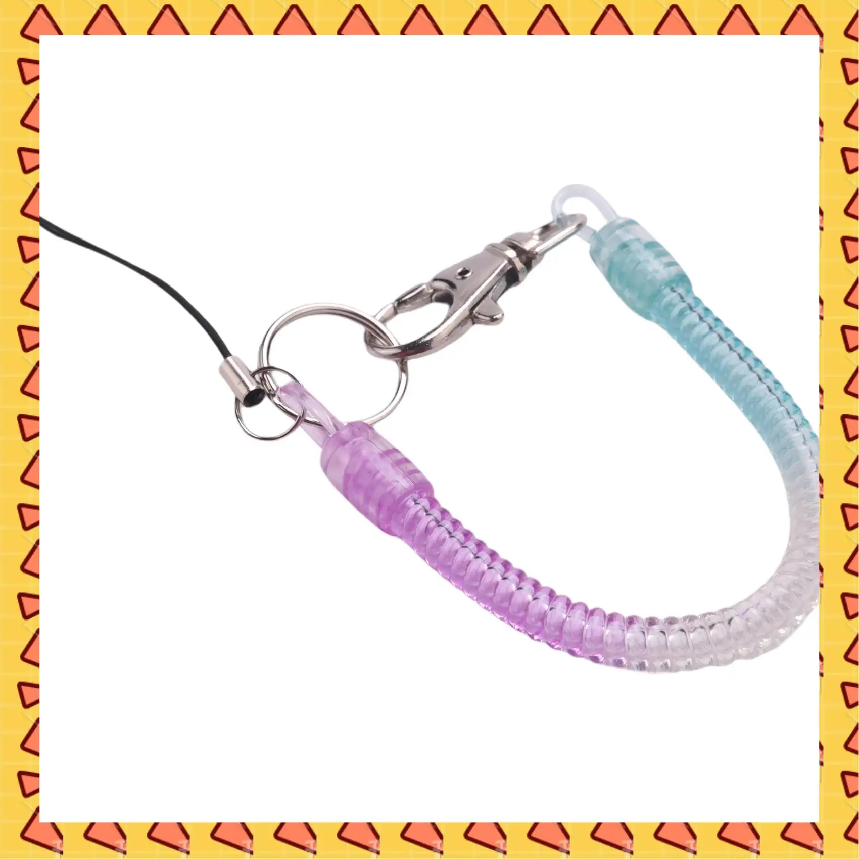 A008 4X Lobster Hook Purple Blue Spring Stretchy Coil Keyring Keychain Strap Rope Cord
A008 4X Lobster Hook Purple Blue Spring Stretchy Coil Keyring Keychain Strap Rope Cord