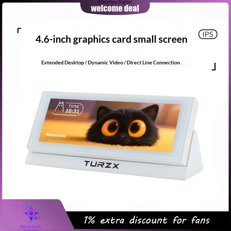 TUrzX 4,6-дюймовый IPS-GPU, дополнительный экран, дополнительный экран, монитор ПК, USB-подэкран, расширенный экран не требуется AIDA
TUrzX 4,6-дюймовый IPS-GPU, дополнительный экран, дополнительный экран, монитор ПК, USB-подэкран, расширенный экран не требуется AIDA