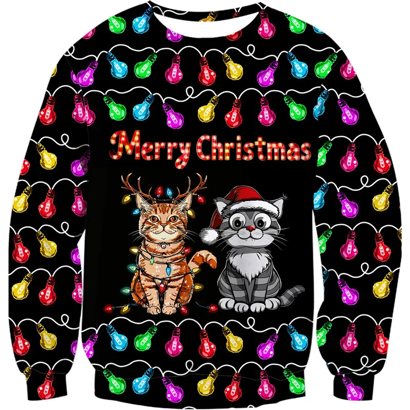 3D Printed Christmas Gift Cat Dog Sweatshirt For Men Beer Pizza Pattern Pullovers Casual Loose O-Neck Long Sleeve Unisex Hoodies
3D Printed Christmas Gift Cat Dog Sweatshirt For Men Beer Pizza Pattern Pullovers Casual Loose O-Neck Long Sleeve Unisex Hoodies