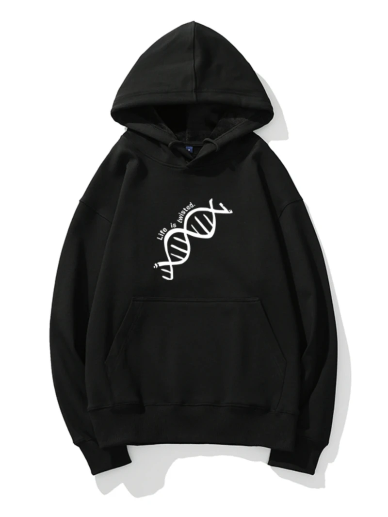 A fashionable and casual men's and women's top with double helix print on biology for autumn/Winter 2025
A fashionable and casual men's and women's top with double helix print on biology for autumn/Winter 2025