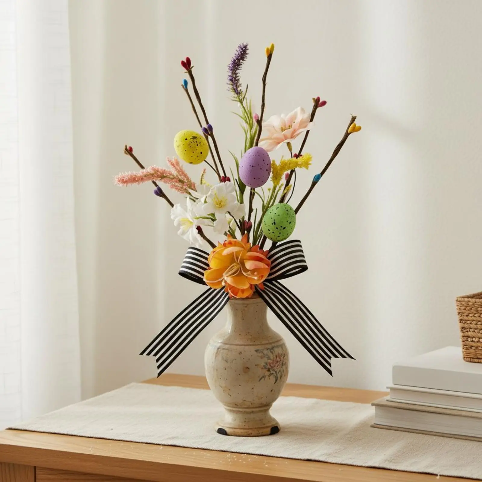Decorative Easter Spray Festive Easter Oval Floral Pick Holiday Decoration Colorful Home Decor for Party
Decorative Easter Spray Festive Easter Oval Floral Pick Holiday Decoration Colorful Home Decor for Party