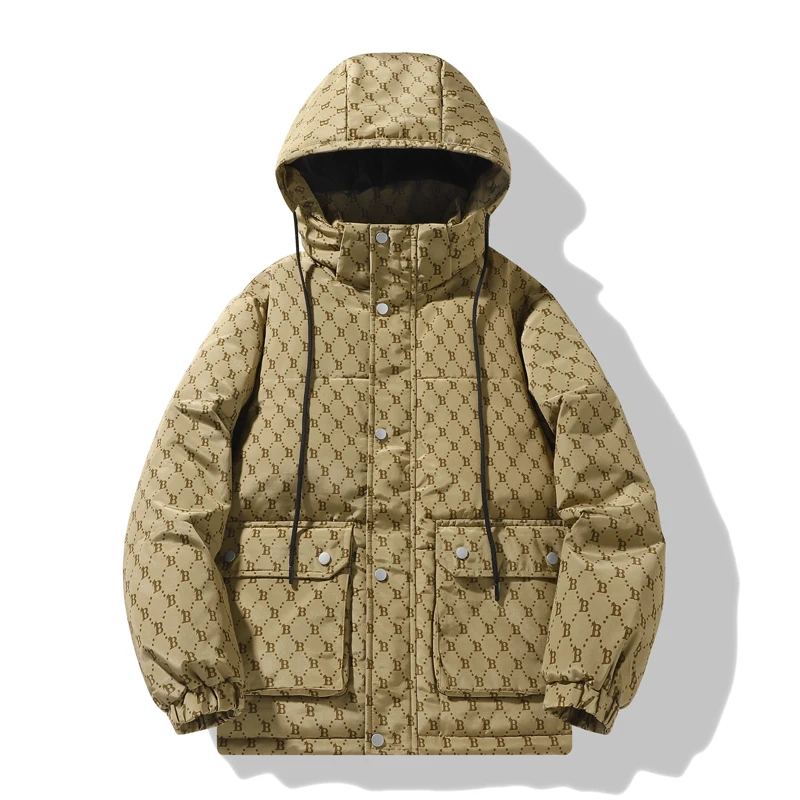 New Winter Couple ort down Jaet B-Sle Thi Warm Simple Trendy Men Women Coats White Du down Filling Hooded Polyester
New Winter Couple ort down Jaet B-Sle Thi Warm Simple Trendy Men Women Coats White Du down Filling Hooded Polyester