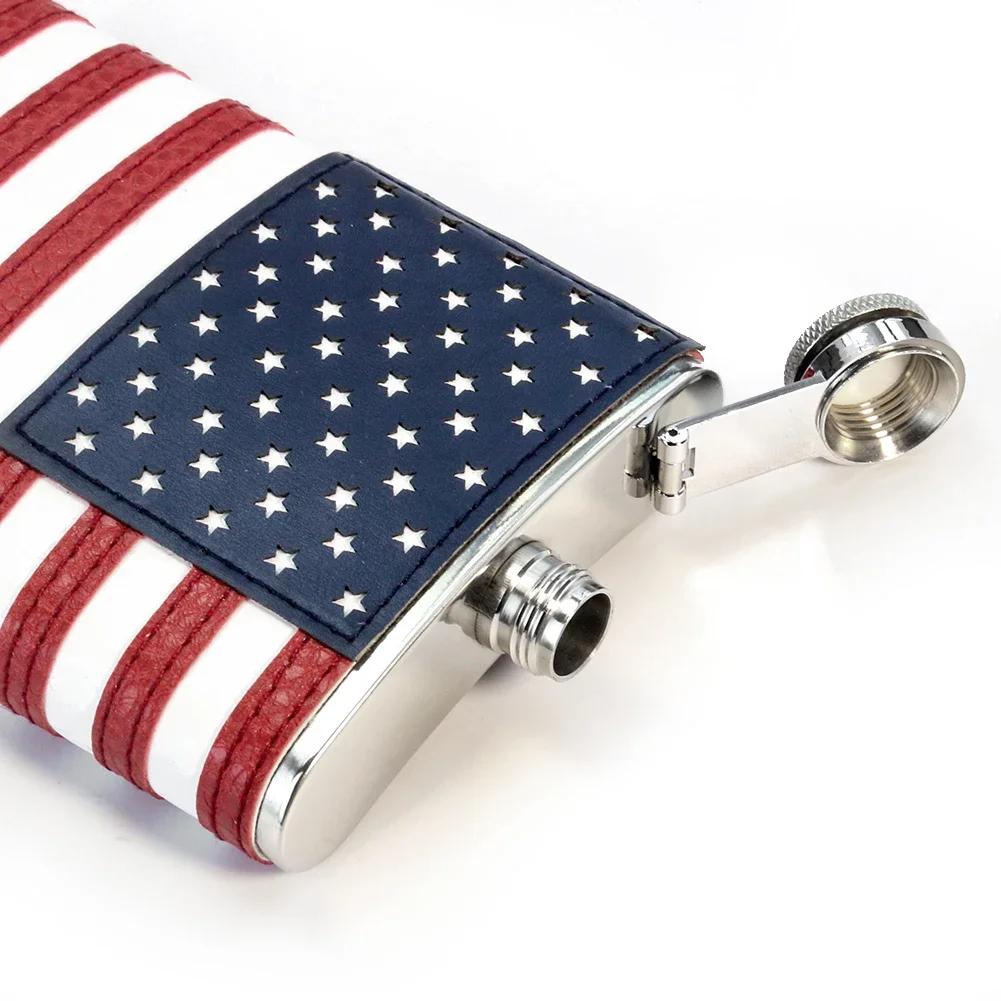 American Leather Wrapped Stainless Steel Hip Flask Portable Whiskey Bottle Liquor Container Gift for Men Outdoor Sports Bottles
American Leather Wrapped Stainless Steel Hip Flask Portable Whiskey Bottle Liquor Container Gift for Men Outdoor Sports Bottles