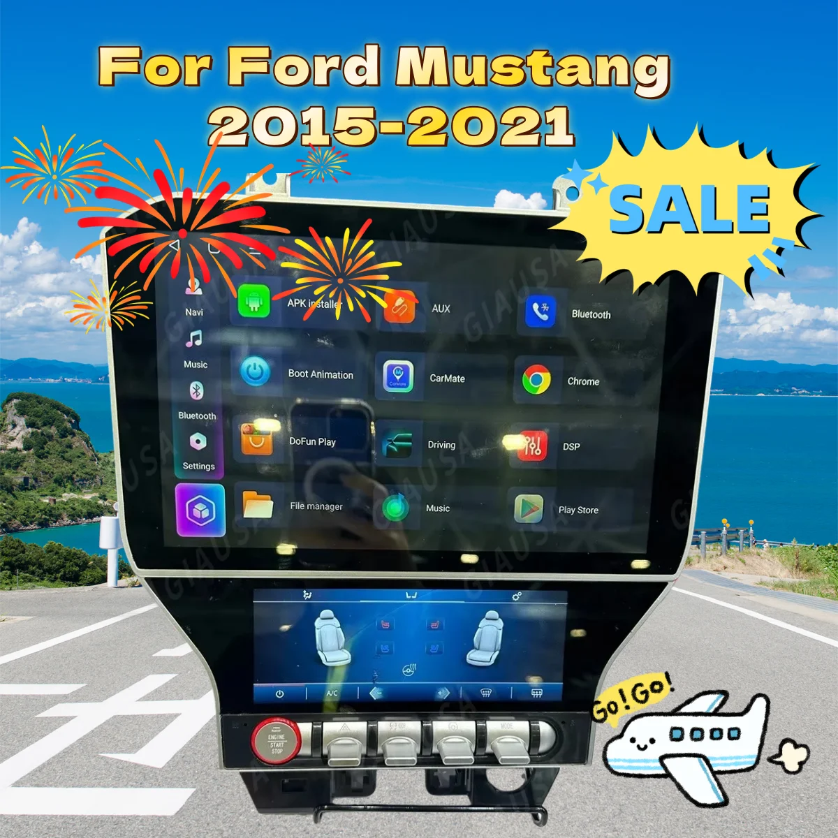 Android 13 авто радио стерео для Ford Mustang 2015-2020 Carplay мультимедийный плеер GPS-навигация головное устройство экран дисплея
Android 13 авто радио стерео для Ford Mustang 2015-2020 Carplay мультимедийный плеер GPS-навигация головное устройство экран дисплея