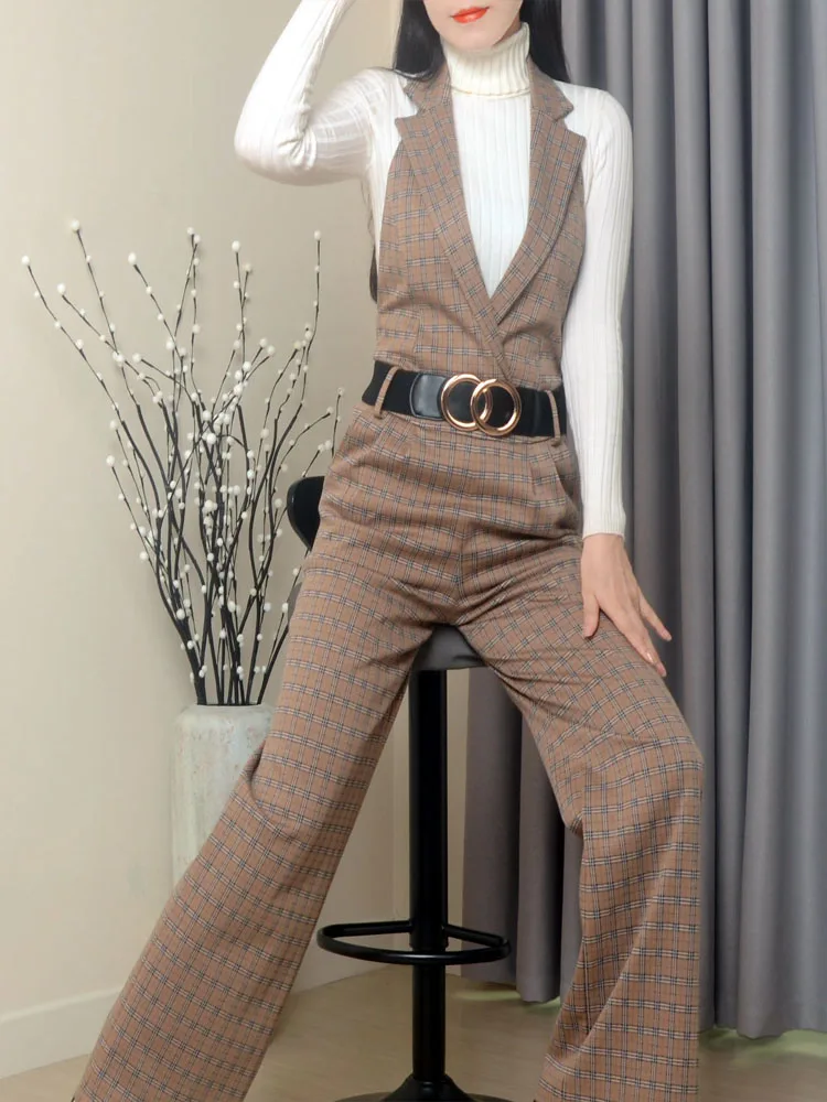 Spring 2023 Plaid Wide Leg Pants Faion Loose Anti-Aging One-Piece Suit Slimming Long Trousers Women's Casual Faionable Tr...
Spring 2023 Plaid Wide Leg Pants Faion Loose Anti-Aging One-Piece Suit Slimming Long Trousers Women's Casual Faionable Tr...