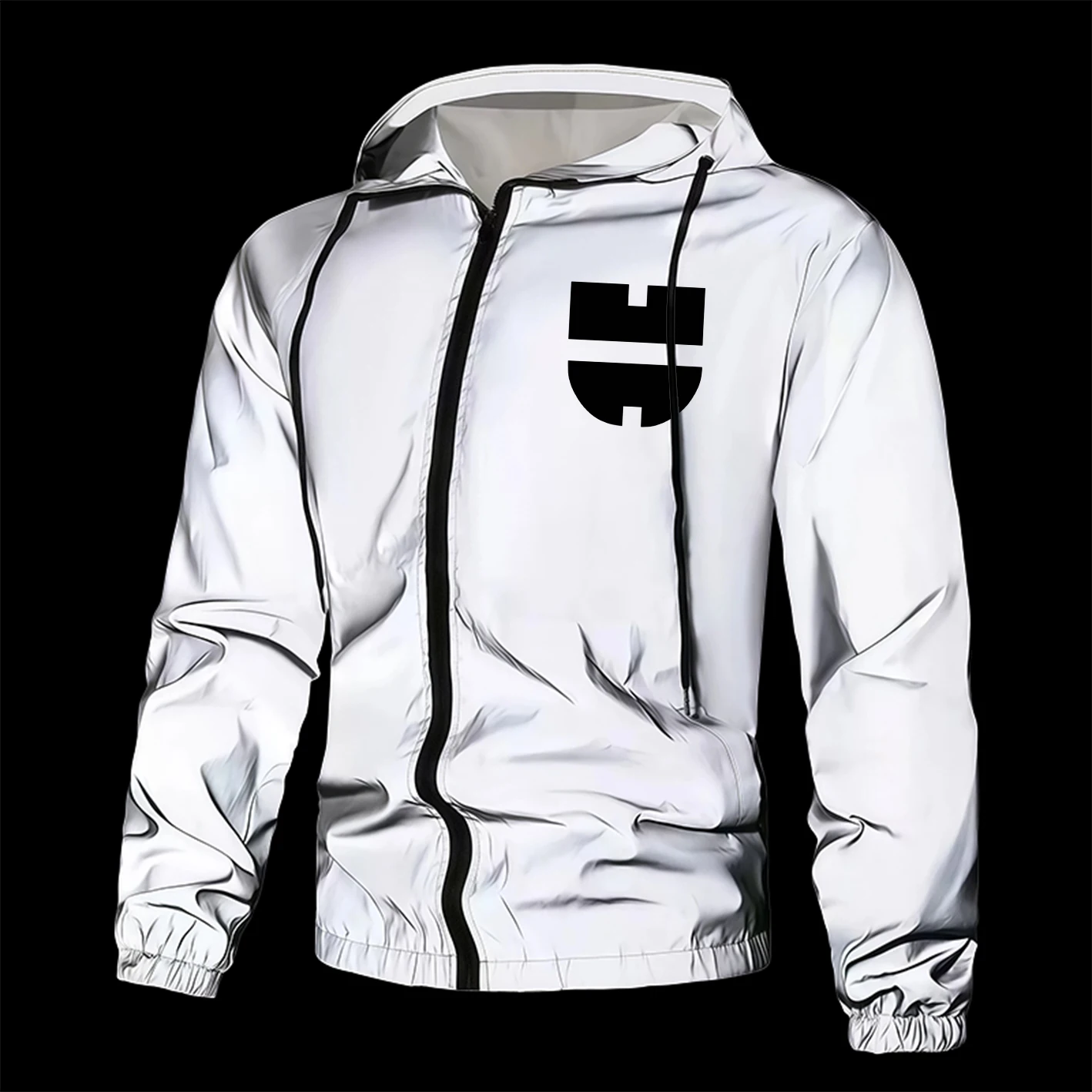 Men's Reflective Jacket Full Zip Casual Outerwear Spring Autumn Polyester Lined Lightweight Windproof Safety Coat for Outdoor
Men's Reflective Jacket Full Zip Casual Outerwear Spring Autumn Polyester Lined Lightweight Windproof Safety Coat for Outdoor