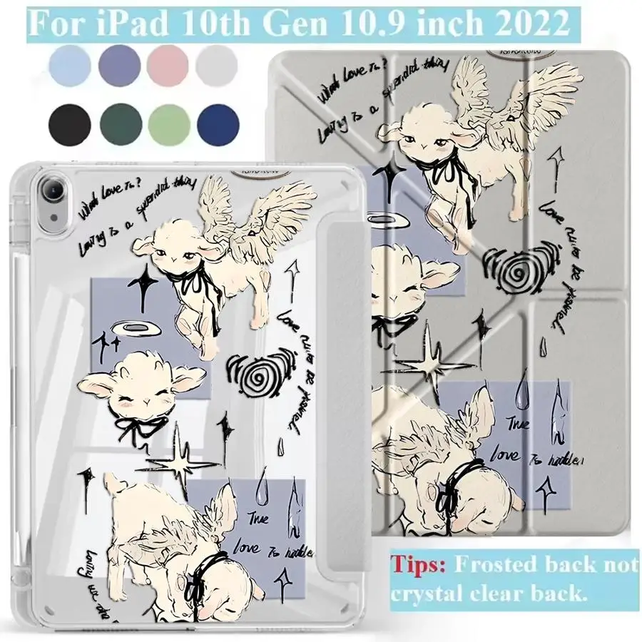 Tablet Case For iPad Pro 2025 Pro 11th 10th 9th 8th 7th 12.9inch Mini 6 7 Air 4 5 M3 M2 M4 11inch Holder Cover Y-Fold Cute Lamb
Tablet Case For iPad Pro 2025 Pro 11th 10th 9th 8th 7th 12.9inch Mini 6 7 Air 4 5 M3 M2 M4 11inch Holder Cover Y-Fold Cute Lamb