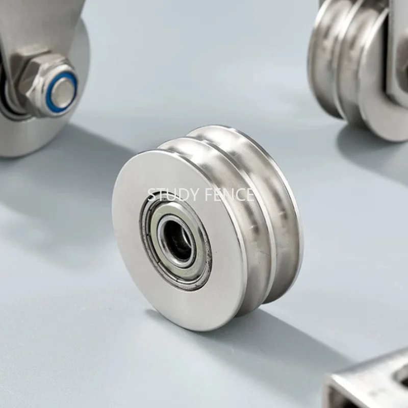 1pc 201/304 Stainless Steel Double Groove Fixed Pulley U-shaped Bearing Track Wheel Silent Caster Household Hardware Accessories
1pc 201/304 Stainless Steel Double Groove Fixed Pulley U-shaped Bearing Track Wheel Silent Caster Household Hardware Accessories