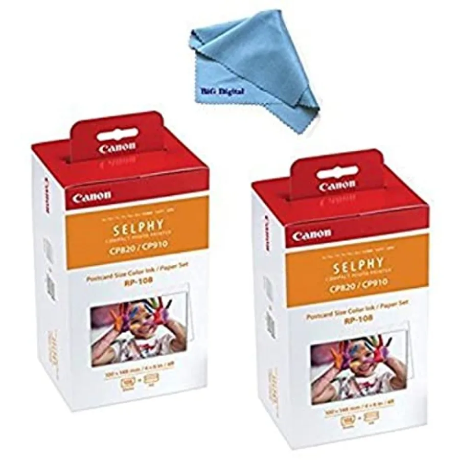 Color Ink/Paper Set Compatible with SELPHY CP910/CP820/CP1200 RP-108 Pack of 2
Color Ink/Paper Set Compatible with SELPHY CP910/CP820/CP1200 RP-108 Pack of 2
