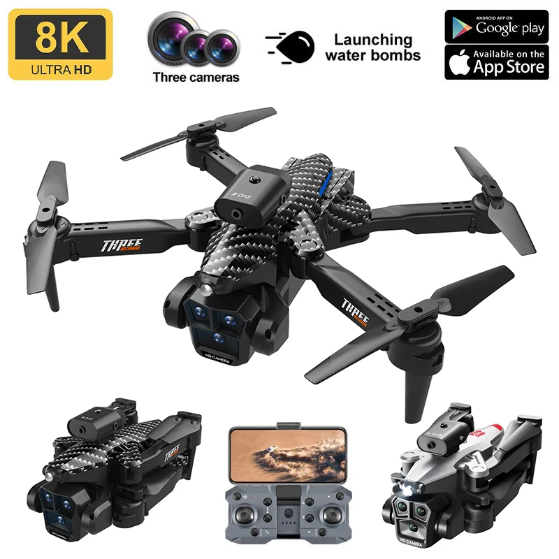 K10Max/E88 Drone RC UAV 8K Professinal Three Camera Intelligent Optical Flow Localization Four-way Obstacle Avoidance RC Toy
K10Max/E88 Drone RC UAV 8K Professinal Three Camera Intelligent Optical Flow Localization Four-way Obstacle Avoidance RC Toy
