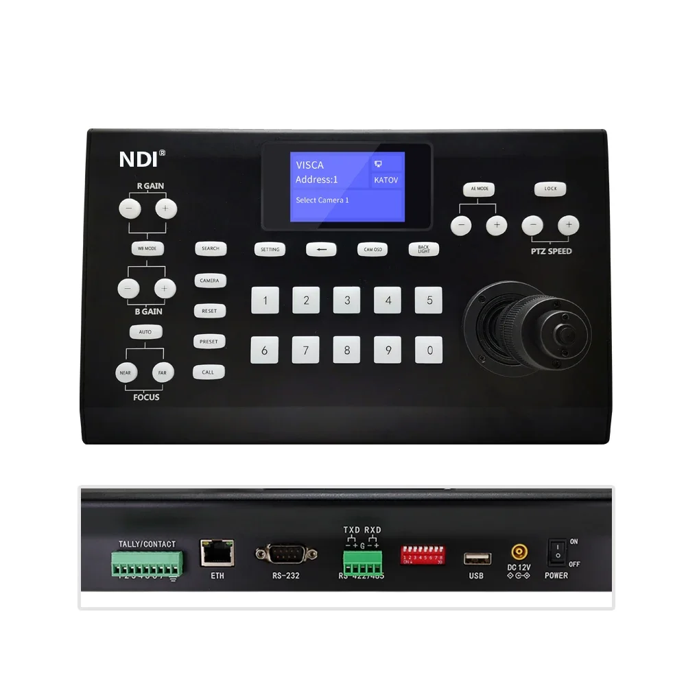 Оборудование для прямой трансляции JJTS, контроллер usb ip ndi ptz, контроллер ptz, контроллер o nvif, джойстик
Оборудование для прямой трансляции JJTS, контроллер usb ip ndi ptz, контроллер ptz, контроллер o nvif, джойстик