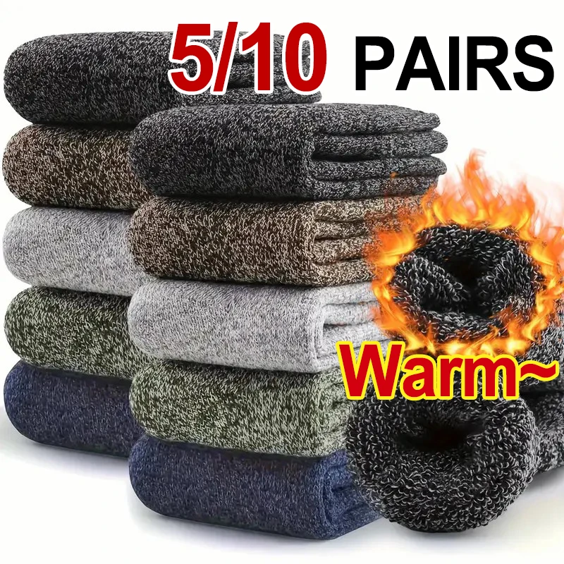 5/10 Pairs Men Women Autumn Winter Thick Warm Mid Tube Socks Suitable for Outdoor Leisure Sports Soft Comfortable Floor Socks
5/10 Pairs Men Women Autumn Winter Thick Warm Mid Tube Socks Suitable for Outdoor Leisure Sports Soft Comfortable Floor Socks