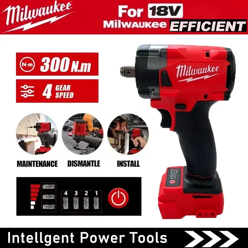 Аккумуляторный ударный гайковерт Milwaukee 1/2'' бесщеточный для ремонта автомобилей и грузовиков, шуруповерт, электроинструменты на аккумуляторе
Аккумуляторный ударный гайковерт Milwaukee 1/2'' бесщеточный для ремонта автомобилей и грузовиков, шуруповерт, электроинструменты на аккумуляторе