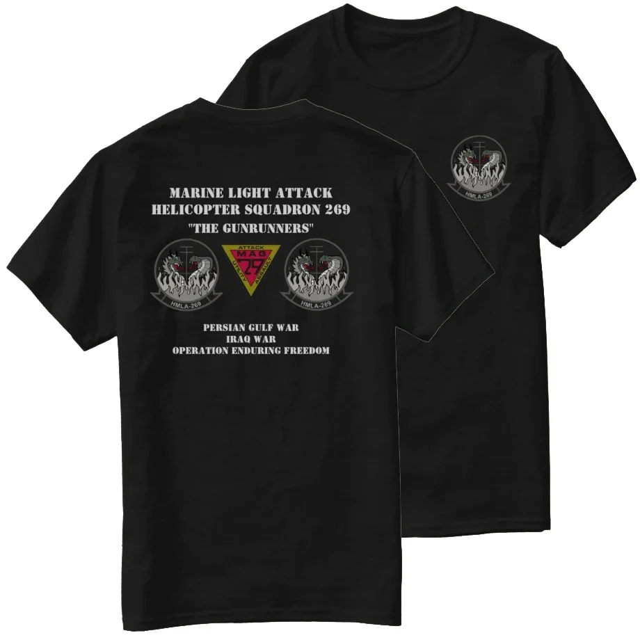 US Marine Corps The Gunrunners HMLA-269 Squadron T-Shirt 100% Cotton O-Neck Summer Short Sleeve Casual Mens T-shirt Size S-3XL
US Marine Corps The Gunrunners HMLA-269 Squadron T-Shirt 100% Cotton O-Neck Summer Short Sleeve Casual Mens T-shirt Size S-3XL