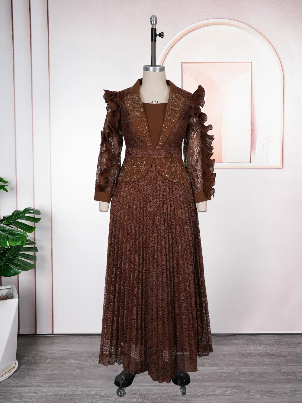 Dubai African Elegant Evening Dress Plus Size Women Patchwork Pleated Dresses Long Sleeve Maxi Dress Party Wedding Formal Gown
Dubai African Elegant Evening Dress Plus Size Women Patchwork Pleated Dresses Long Sleeve Maxi Dress Party Wedding Formal Gown