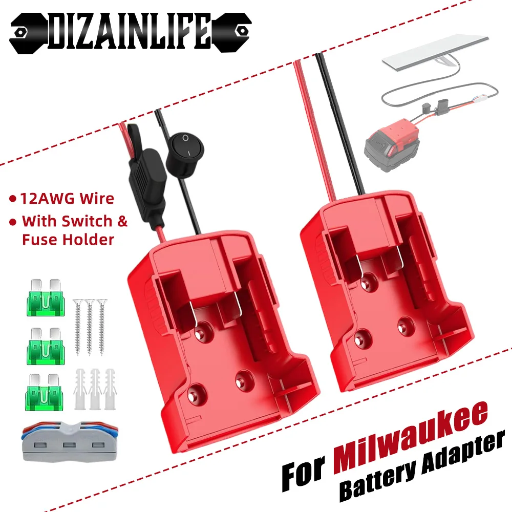 Разъем адаптера аккумулятора для Milwaukee для M18, 18 В, литий-ионный аккумулятор, блок питания «сделай сам», инструмент для колес питания для аккумулятора M18 48-11-1815
Разъем адаптера аккумулятора для Milwaukee для M18, 18 В, литий-ионный аккумулятор, блок питания «сделай сам», инструмент для колес питания для аккумулятора M18 48-11-1815