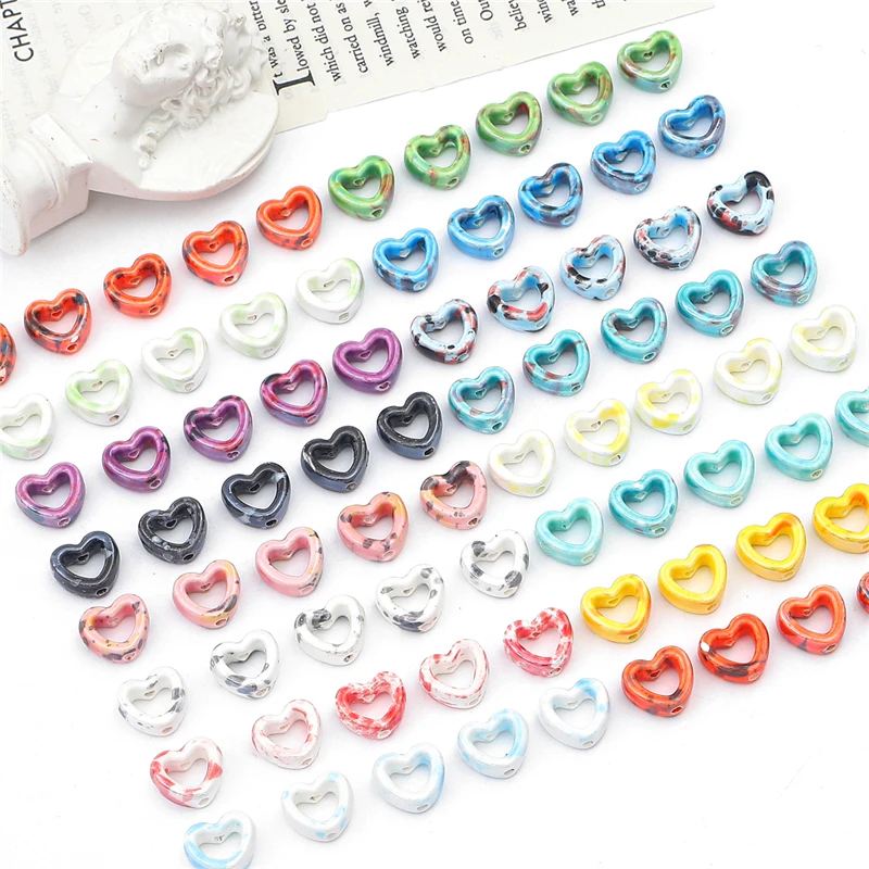 4pcs Delicate Porcelain Ceramic Heart Shape Beads for DIY Necklace Bracelet Earring Jewelry Making Accessories
4pcs Delicate Porcelain Ceramic Heart Shape Beads for DIY Necklace Bracelet Earring Jewelry Making Accessories