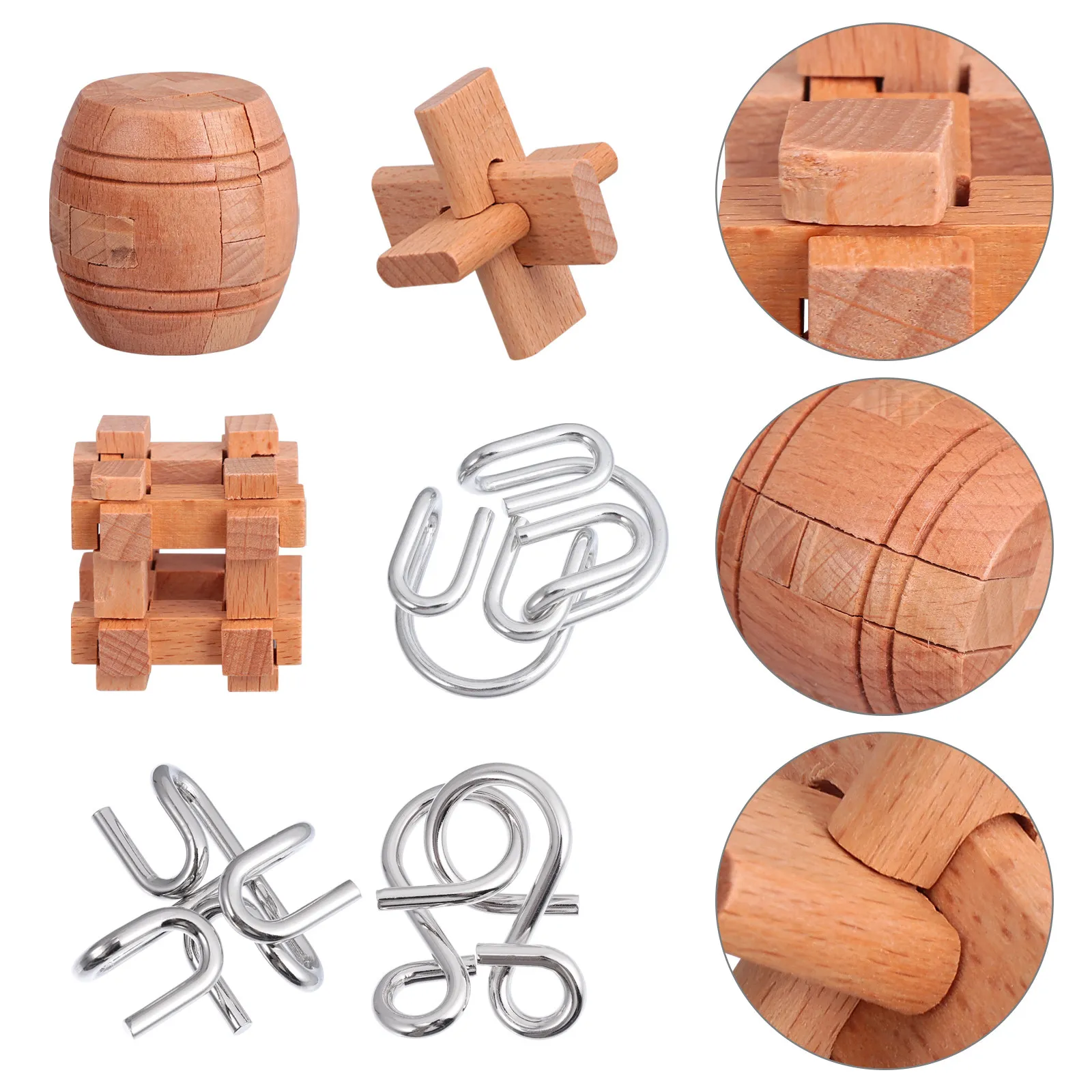 Toy Toddler Kongming Lock Intellectual Disentanglement Key Interlock Game Educational
Toy Toddler Kongming Lock Intellectual Disentanglement Key Interlock Game Educational
