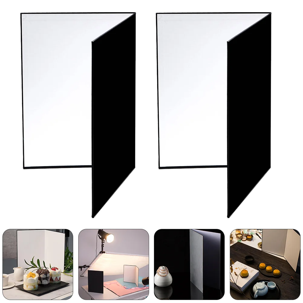 2 Pcs A4 Size Foldable Photography Reflector Cardboard Light Diffuser Black Reflective Board for Still Life Props
2 Pcs A4 Size Foldable Photography Reflector Cardboard Light Diffuser Black Reflective Board for Still Life Props