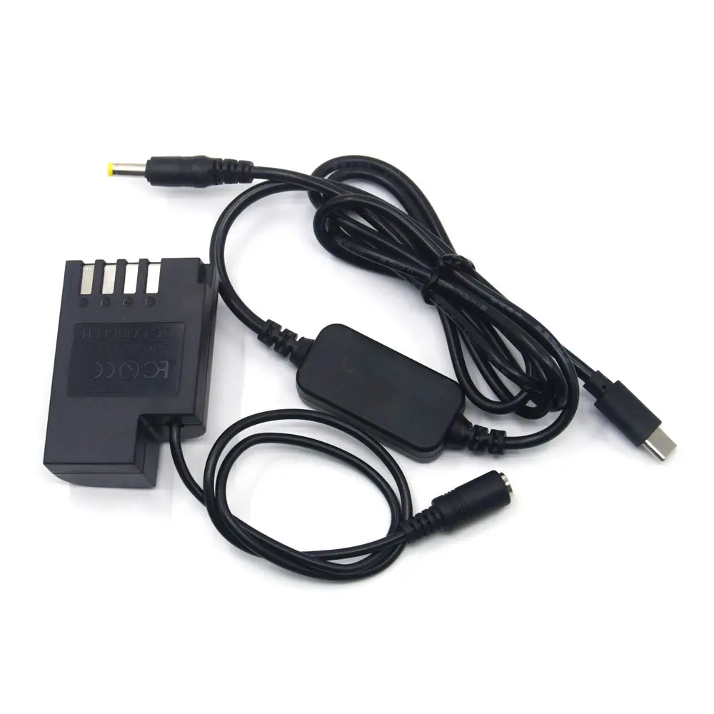 USB C Power Cable DCC12 DC Coupler DMW-BLF19 BLF19E Dummy Battery Supply for Lumix DMC-GH5 GH5S GH3 GH3K GH4 DC-G9 Camera
USB C Power Cable DCC12 DC Coupler DMW-BLF19 BLF19E Dummy Battery Supply for Lumix DMC-GH5 GH5S GH3 GH3K GH4 DC-G9 Camera