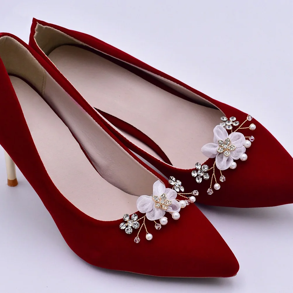 1Pair Elegant Flower Shape Bridal Buckles Wedding Party Decorations Removable Shoe Accessories Pearl Korean Style Durable
1Pair Elegant Flower Shape Bridal Buckles Wedding Party Decorations Removable Shoe Accessories Pearl Korean Style Durable