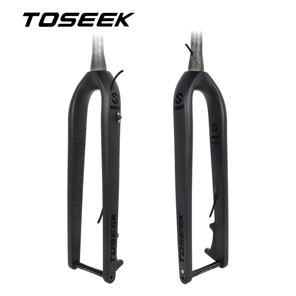 TOSEEK M40 Bicycle Fork BOOST Fork Thru Axle 15*110mm T800 Carbon Front Fork MTB Bike Forks 27.5er 29er Tapered 1-1/8"-1-1/2"
TOSEEK M40 Bicycle Fork BOOST Fork Thru Axle 15*110mm T800 Carbon Front Fork MTB Bike Forks 27.5er 29er Tapered 1-1/8"-1-1/2"