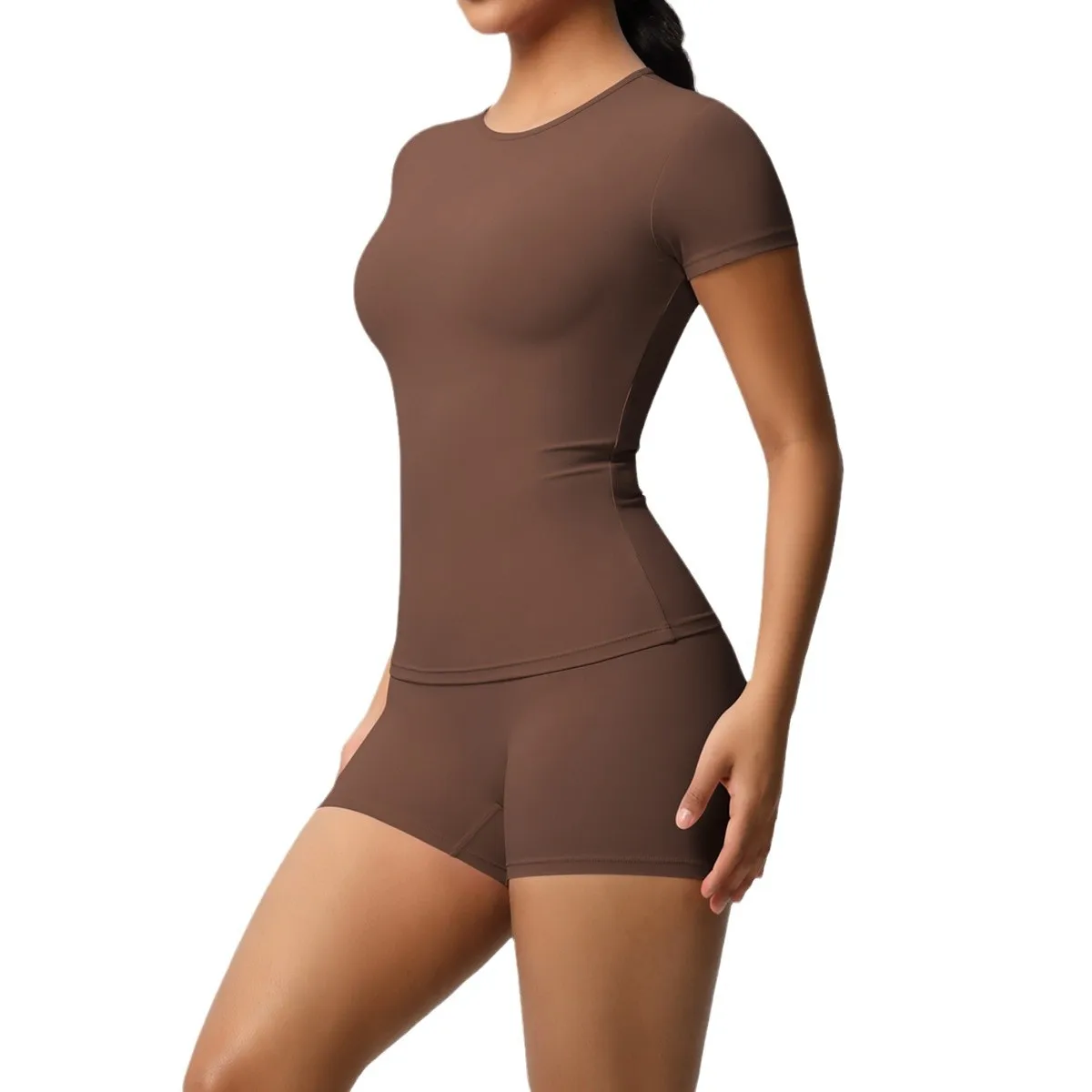 2025 New Pure Color Tight High Elastic Shorts Sports Suit Running Fitness Yoga Wear Suit Women
2025 New Pure Color Tight High Elastic Shorts Sports Suit Running Fitness Yoga Wear Suit Women
