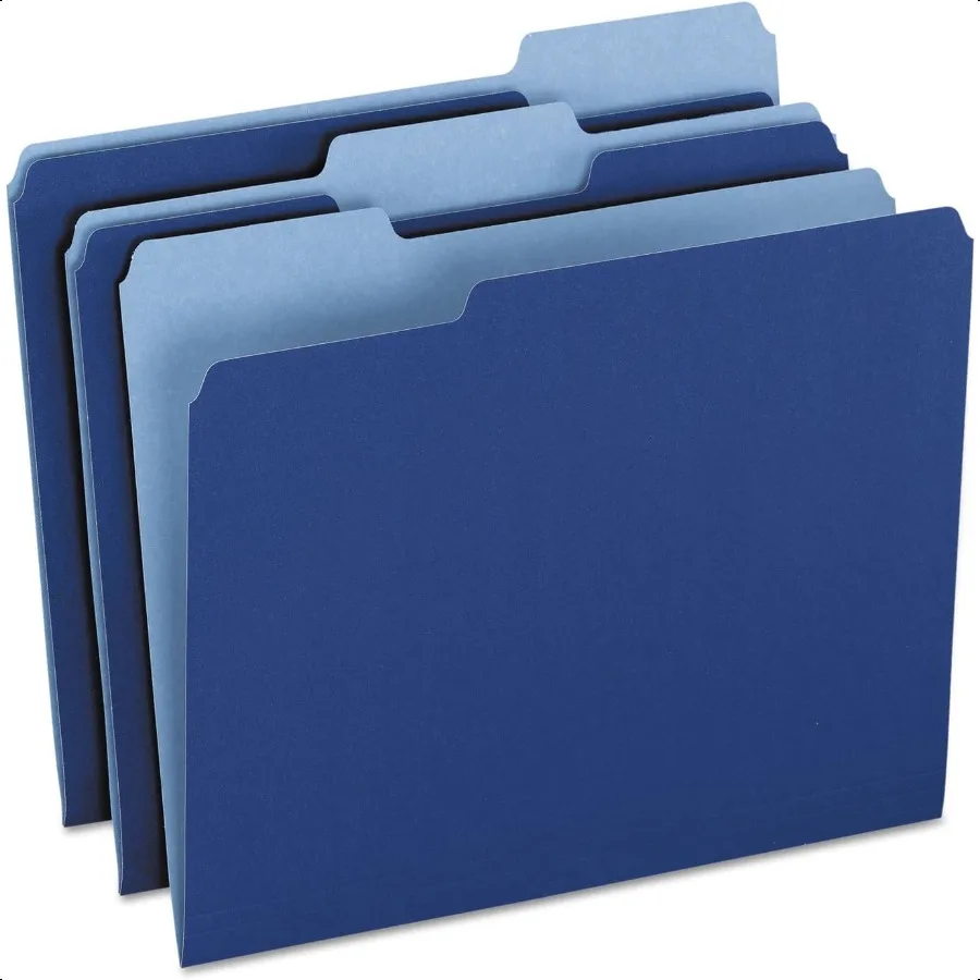 TwoTone Color File Folders Letter Size 1 3 Cut Navy 100 Per box 152 1 3 NAV
TwoTone Color File Folders Letter Size 1 3 Cut Navy 100 Per box 152 1 3 NAV