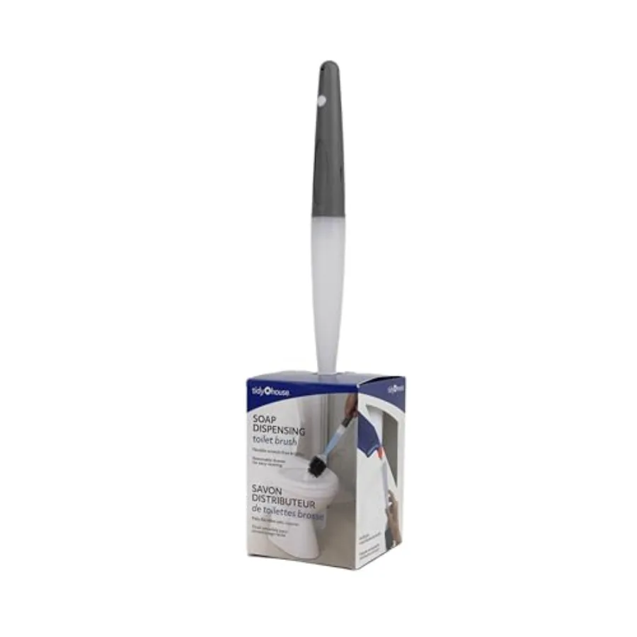 Soap Dispenser Toilet Brush — Leakproof, Refillable Built-in Soap Dispenser, Ventilated Holder, No-Drip Design
Soap Dispenser Toilet Brush — Leakproof, Refillable Built-in Soap Dispenser, Ventilated Holder, No-Drip Design