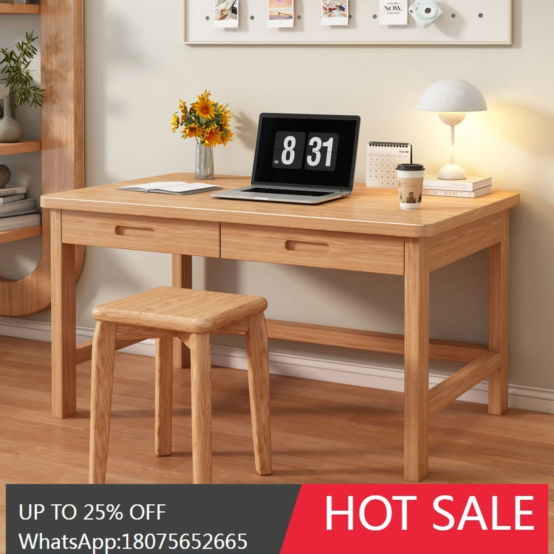 SGF All Solid Wood Desk Simple Study Writing Desk High-end
SGF All Solid Wood Desk Simple Study Writing Desk High-end