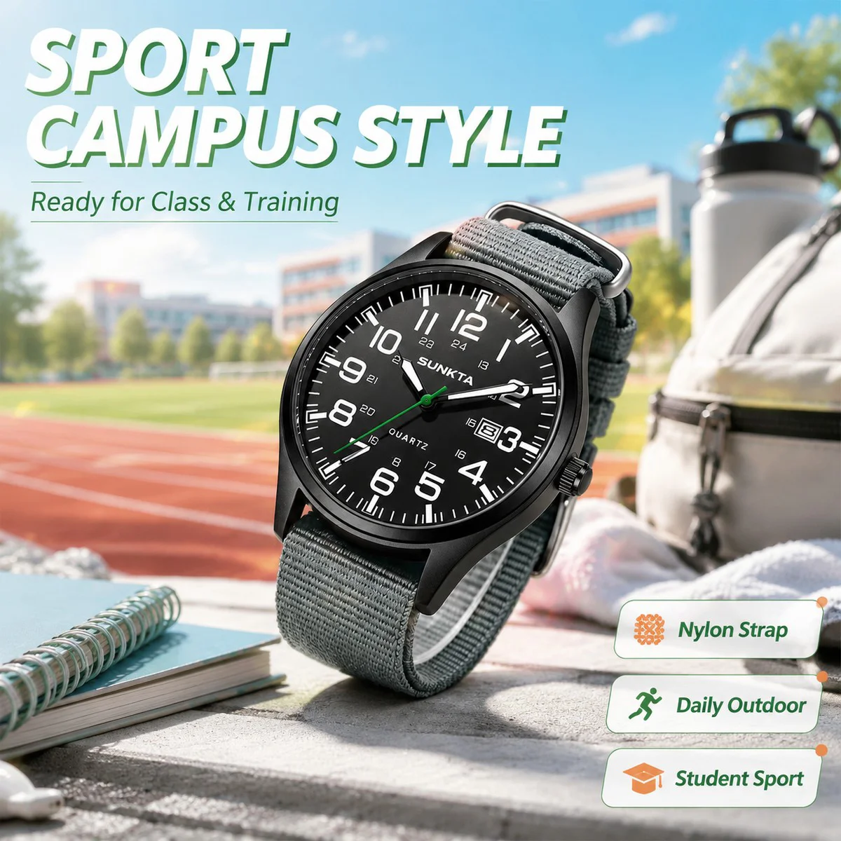 SUNKTA New Top Luxury Mens Watch Fashion Casual Quartz Wristwatches Luminous 30M Waterproof Nylon LIGE Watches Men Gifts Reloj
SUNKTA New Top Luxury Mens Watch Fashion Casual Quartz Wristwatches Luminous 30M Waterproof Nylon LIGE Watches Men Gifts Reloj