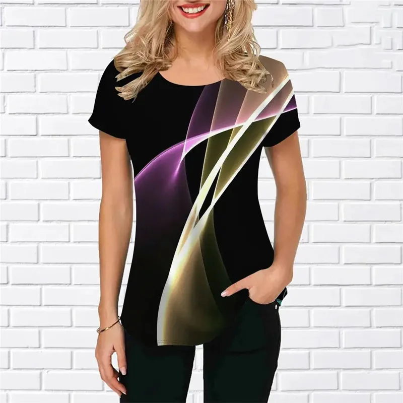 Fashion Tie-dye Pattern Women T-Shirts Summer Short Sleeve Gradient 3d Printed Street Trend Ladies Tee 3XL Plus Size Casual Tops
Fashion Tie-dye Pattern Women T-Shirts Summer Short Sleeve Gradient 3d Printed Street Trend Ladies Tee 3XL Plus Size Casual Tops