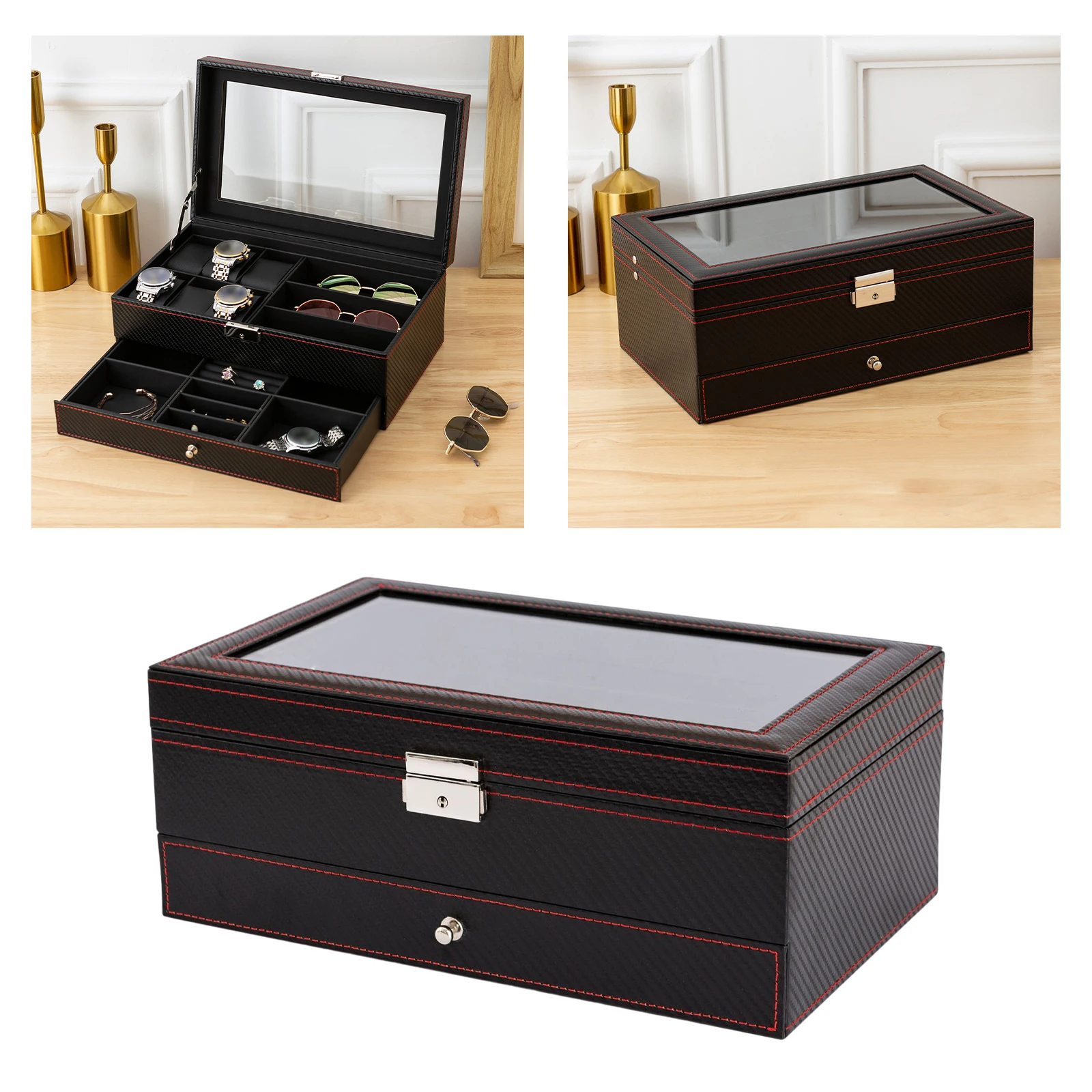 Jewelry Display Case Container Portable for Girls Women Home Decoration Table Dresser
Jewelry Display Case Container Portable for Girls Women Home Decoration Table Dresser
