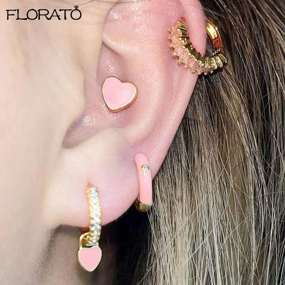 925 Sterling Silver Needle Colorful Love Heart Pendant Earrings for Women Cute Candy Color Glaze Earrings Lover Jewelry Gifts
925 Sterling Silver Needle Colorful Love Heart Pendant Earrings for Women Cute Candy Color Glaze Earrings Lover Jewelry Gifts