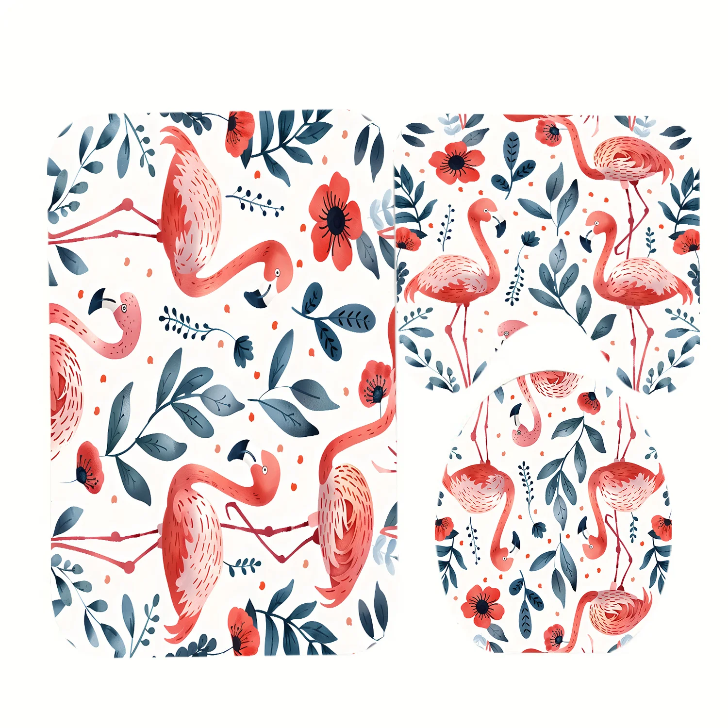 3 шт. цифровая печать фламинго, полиэфирный материал, можно стирать в машине, чехол на сиденье унитаза, нескользящий коврик, U-образный коврик
3 шт. цифровая печать фламинго, полиэфирный материал, можно стирать в машине, чехол на сиденье унитаза, нескользящий коврик, U-образный коврик