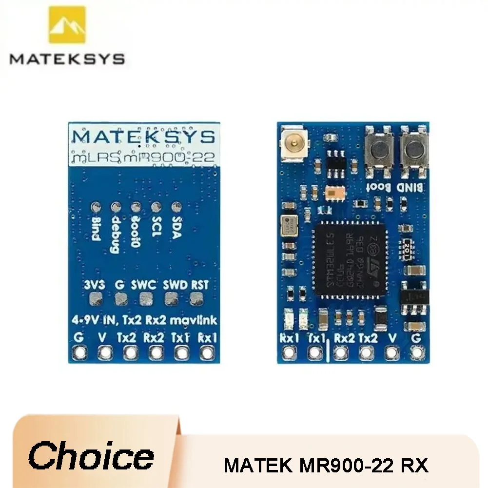 Приемник MATEK MR900-22 RX MLRS MAVLINK 900 МГц LoRa 22 дБм RF Power для вентиляторов радиоуправляемых дронов дальнего действия
Приемник MATEK MR900-22 RX MLRS MAVLINK 900 МГц LoRa 22 дБм RF Power для вентиляторов радиоуправляемых дронов дальнего действия