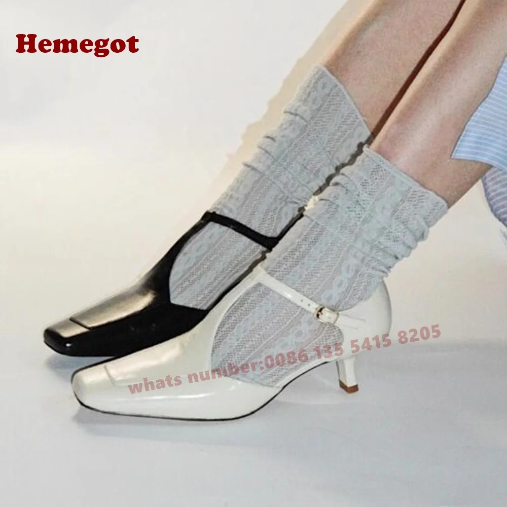 T-Strap Kitten Heels Pumps Square Toe Buckle Strap Patent Leather Solid Women's Pumps Hollow Out Kitten Heels Casual Shoes Sexy
T-Strap Kitten Heels Pumps Square Toe Buckle Strap Patent Leather Solid Women's Pumps Hollow Out Kitten Heels Casual Shoes Sexy