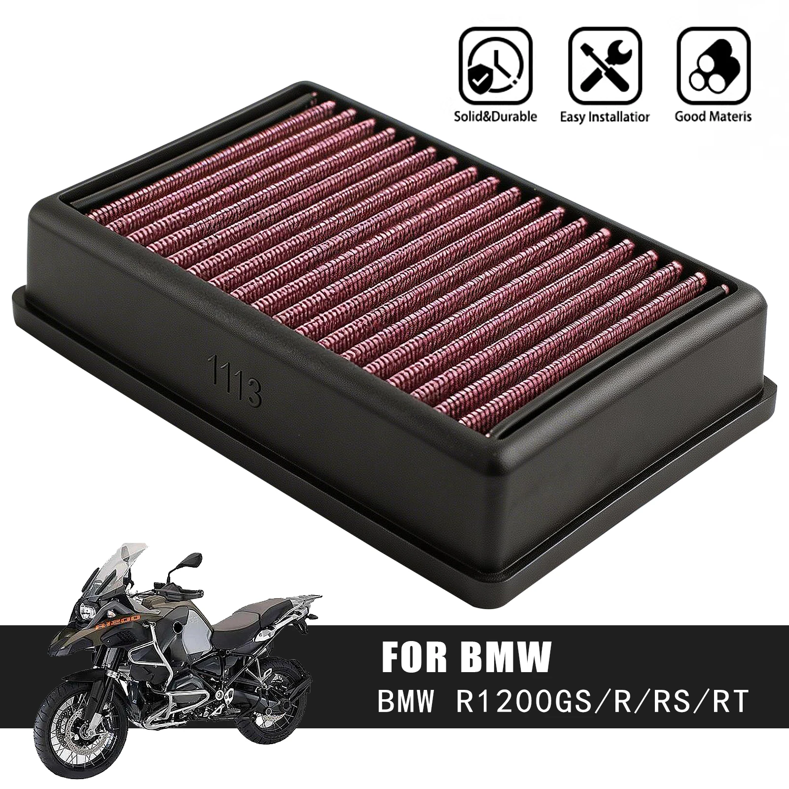 Motorcycle Air Filter Cleaner Engine High Flow Element Replacement Moto Accessorie FOR BMW R1250R R1250GS R1250RT 2013-2018
Motorcycle Air Filter Cleaner Engine High Flow Element Replacement Moto Accessorie FOR BMW R1250R R1250GS R1250RT 2013-2018