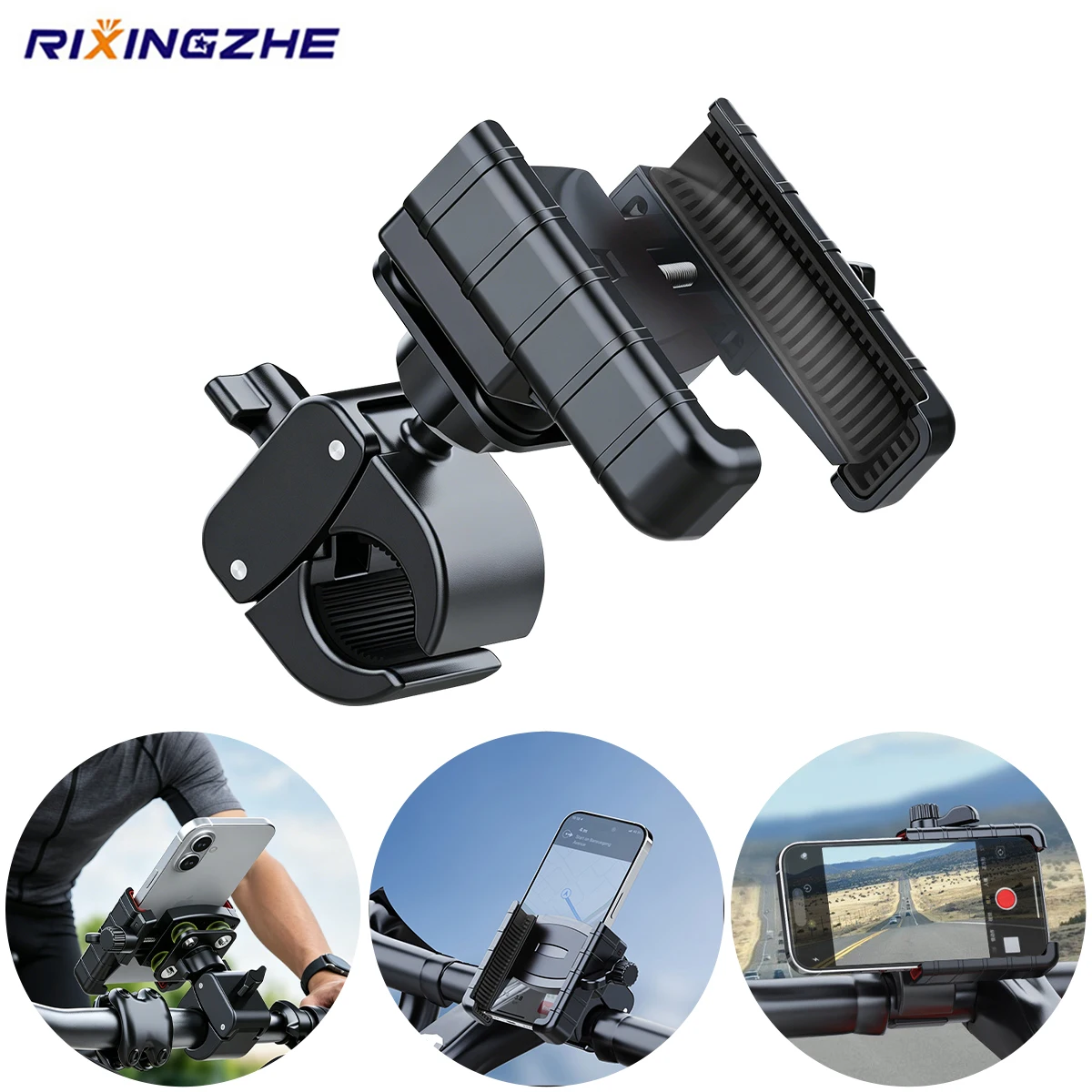 Bike Phone Holder Stand Bicycle Motorcycle Handlebar Mobile Phone Mount Clip GPS Support Shockproof Bracket for 4.7-7.2” Phones
Bike Phone Holder Stand Bicycle Motorcycle Handlebar Mobile Phone Mount Clip GPS Support Shockproof Bracket for 4.7-7.2” Phones