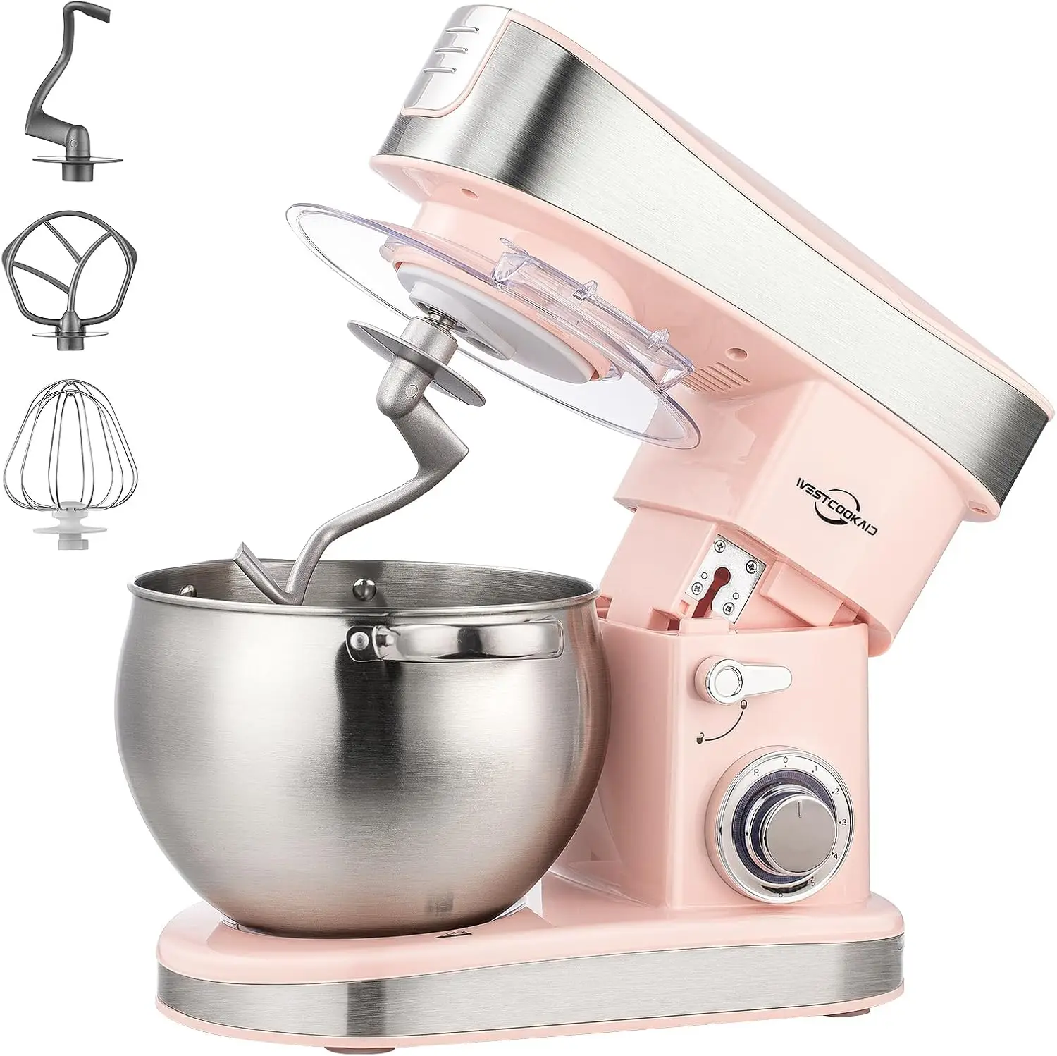 Stand Mixer Food Mixer Electric Mixer Tilt Head Six Speed Pulse Dough Hook Wire Whip Beater Large Capacity
Stand Mixer Food Mixer Electric Mixer Tilt Head Six Speed Pulse Dough Hook Wire Whip Beater Large Capacity