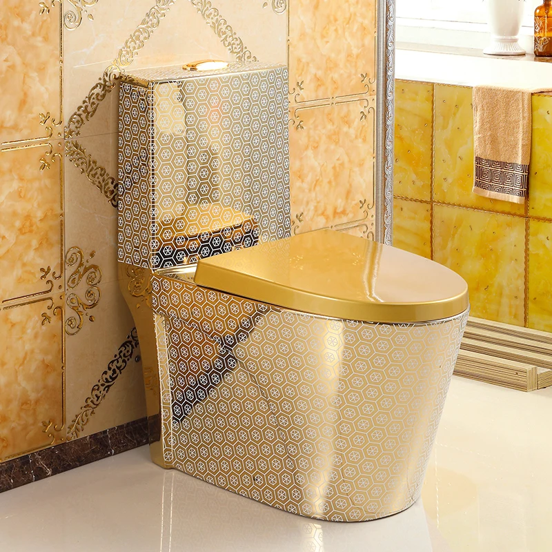 Suitable for European-style golden toilet, super swirl siphon silent deodorant personalized household bathroom creative toilet
Suitable for European-style golden toilet, super swirl siphon silent deodorant personalized household bathroom creative toilet