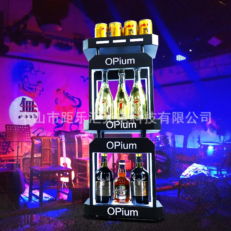 Светящийся винный шкаф для бара, креативная двухслойная стойка для шампанского, может быть настроена по индивидуальному заказу, ночная мобильная винная витрина KTV
Светящийся винный шкаф для бара, креативная двухслойная стойка для шампанского, может быть настроена по индивидуальному заказу, ночная мобильная винная витрина KTV