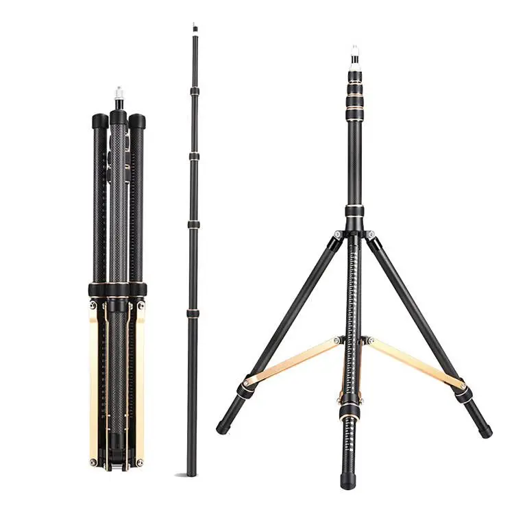 2.52M Heavy Duty Carbon Fiber Tripod Light Stand for Photo Video Lighting Studio Flash Video Photography Monopod Stand
2.52M Heavy Duty Carbon Fiber Tripod Light Stand for Photo Video Lighting Studio Flash Video Photography Monopod Stand