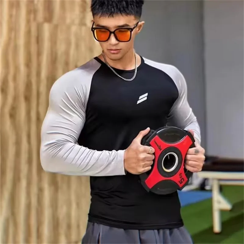 Autumn New Long Sleeve Tops Quick Drying Tights T-shirt Men's Fitness Running Training Breathable High Elastic Sports T-shirt
Autumn New Long Sleeve Tops Quick Drying Tights T-shirt Men's Fitness Running Training Breathable High Elastic Sports T-shirt