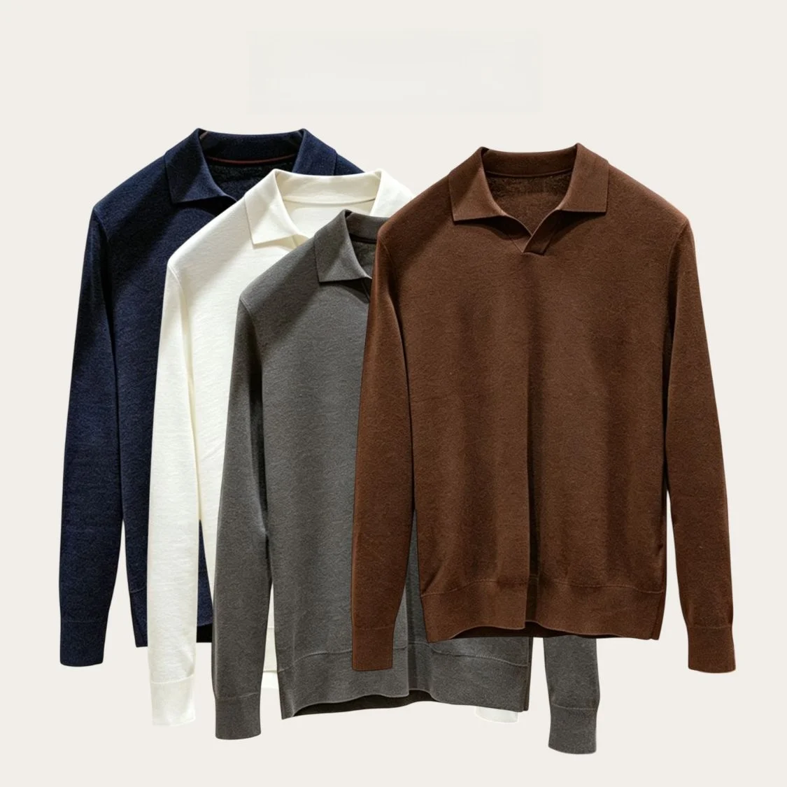 Warm Casual Knitted Sweater Men's Half Open Front Owl Collar Mixed Color Yarn Spring New Style Comfortable Leisure Sweater
Warm Casual Knitted Sweater Men's Half Open Front Owl Collar Mixed Color Yarn Spring New Style Comfortable Leisure Sweater