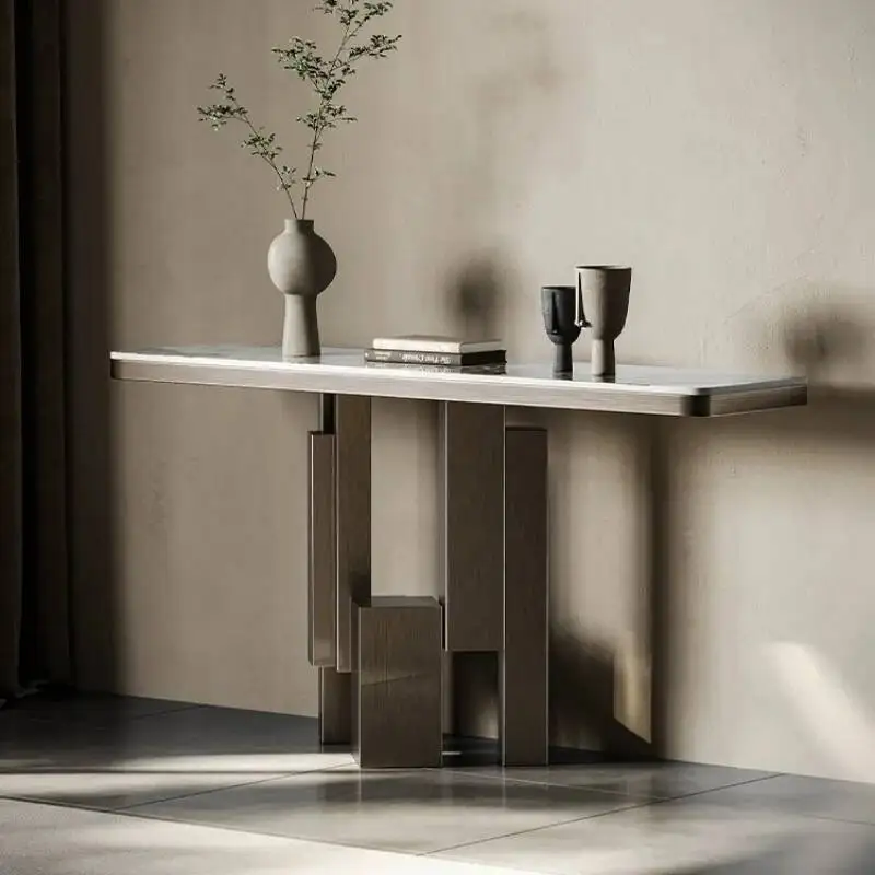 Console Nordic Simple Tables Senior Luxury High Narrow Corner Table Gothic Design Mesa De Entrada Furniture Living Room 
Console Nordic Simple Tables Senior Luxury High Narrow Corner Table Gothic Design Mesa De Entrada Furniture Living Room