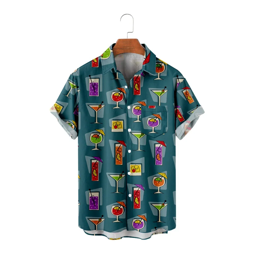 Harajuku Trendy Luxury Cocktail 3D Print Men Single Breasted shirt Casual Women Blouse Short Sleeve Summer Flip collar shirts
Harajuku Trendy Luxury Cocktail 3D Print Men Single Breasted shirt Casual Women Blouse Short Sleeve Summer Flip collar shirts