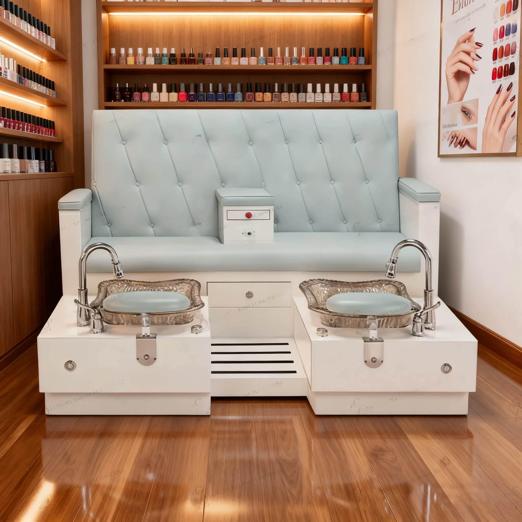 Double Pedicure Chairs Durable Foot Bath Chair Beauty Salon Leisure Club Special Pedicure Chair Manufacturers Wholesale
Double Pedicure Chairs Durable Foot Bath Chair Beauty Salon Leisure Club Special Pedicure Chair Manufacturers Wholesale